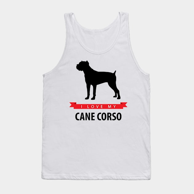 I Love My Cane Corso Tank Top by millersye